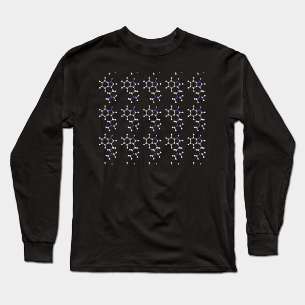 DMT Molecule Long Sleeve T-Shirt by ChemECool